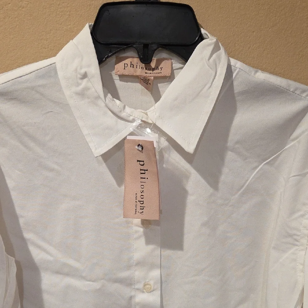 Philosophy Crisp White Dress Shirt - Picture 2 of 7